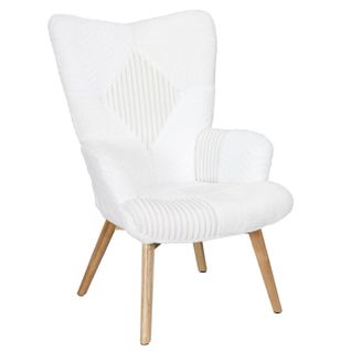 Fauteuil Patchwork "helsinki" 100cm Blanc