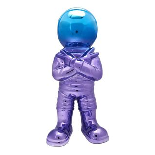 Statuette Astronaute "electroplate" 33cm Multicolore