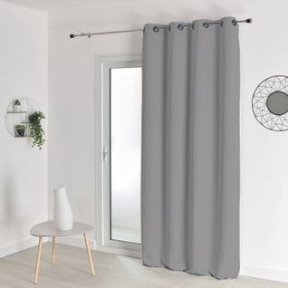 Rideau Occultant Uni M1 Non Feu - 140x260 Cm - Gris