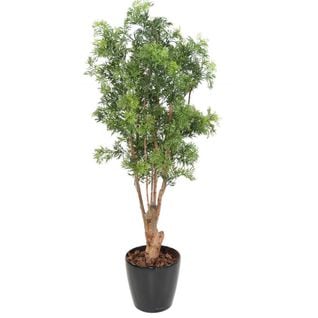 Plante artificielle haute gamme Spécial extérieur Aralia, coloris vert - Dim : 165 x 80 cm
