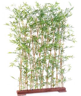 Plante Artificielle Haute Gamme Spécial Extérieur/ Haie Artificielle Bambou Vert - 160 X 35 X 110 Cm