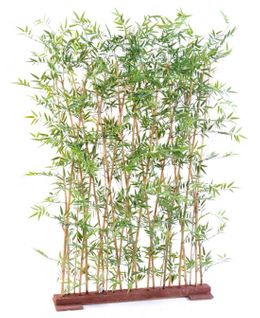 Plante Artificielle Haute Gamme Spécial Extérieur/ Haie Artificielle Bambou Vert - 190 X 35 X 110 Cm