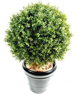 Plante artificielle haute gamme Spécial extérieur / Buis boule artificiel - Dim : H.170 x D.130 cm