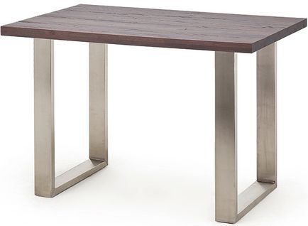 Table Haute En Acier Et Chêne Tanner - Longueur 160 X Hauteur 107 X Profondeur 100 Cm