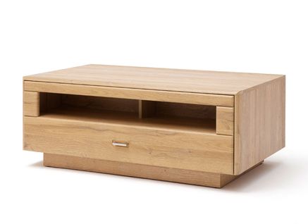 Table Basse Avec Rangements En Bois Coloris Chêne Grandson - L.115 X H.45 X P.70 Cm