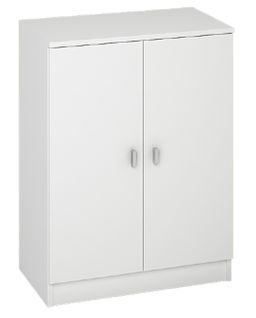 Meuble Bas Polyvalent Coloris Blanc - Hauteur 80 X Longueur 60 X Profondeur 34 Cm