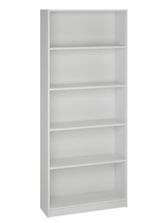 Bibliothèque / Etagère Coloris Blanc - Hauteur 180 X Longueur 75 X Profondeur 25 Cm