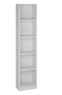 Bibliothèque / Etagère Coloris Blanc - Hauteur 180 X Longueur 39 X Profondeur 25 Cm