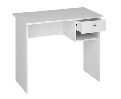 Bureau Coloris Blanc - Hauteur 74 X Longueur 90 X Profondeur 50 Cm