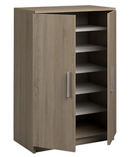 Armoire Meuble À Chaussures Coloris Chêne Cortez - Hauteur 90 X Longueur 60 X Profondeur 35.6 Cm