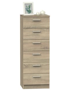 Chiffonnier Meuble De Rangement Coloris Cambrian - H. 110 X L. 40 X P. 40 Cm