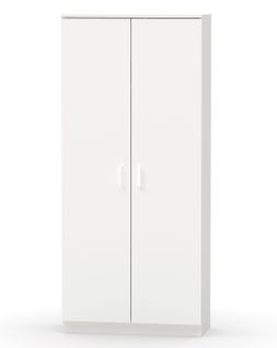 Armoire / Meuble De Rangement Coloris Blanc - H. 180 X L. 80 X P. 35 Cm