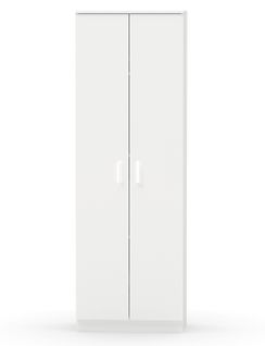 Armoire / Meuble De Rangement Coloris Blanc - H. 180 X L. 60 X P. 35 Cm