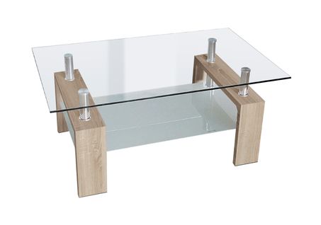 Table Basse Coloris Chêne Cambrian - L. 110 X P. 60 X H. 45 Cm