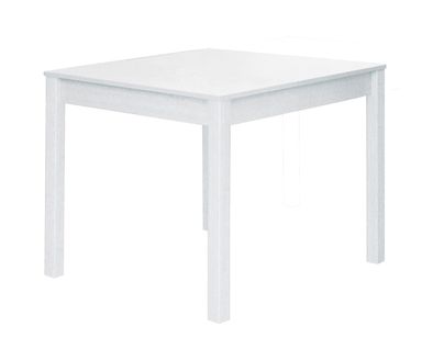 Table À Manger Coloris Blanc - L. 90 X P. 90 Cm