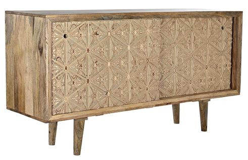 Buffet Meuble De Rangement En Bois De De Manguier Et Bouleau Coloris Naturel