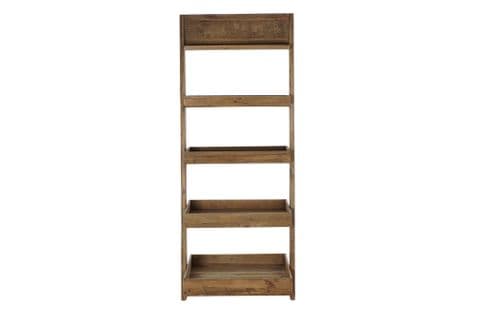 Etagère En Bois Recyclé Coloris Naturel - Longueur 80 X Profondeur 50 X Hauteur 200 Cm