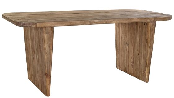 Table À Manger / Table Repas Rectangulaire En bois Recyclé - l. 180 X H. 77 X P. 90 Cm