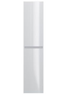 Colonne De Salle De Bain En Mélamine Coloris Blanc - Longueur 30 X Profondeur 27 X Hauteur 140 Cm