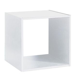 Etagère Murale En Panneaux De Particules Coloris Blanc - L. 34,4 X P. 32 X Heuteur 34,4 Cm