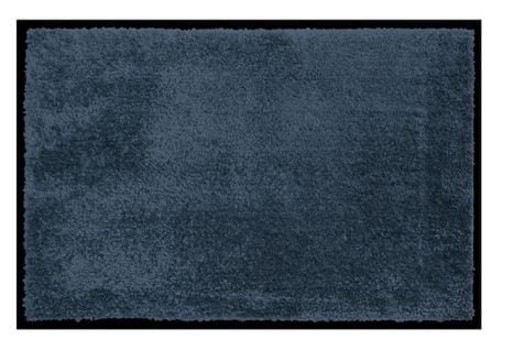 Tapis Anti-poussière En Microfibre Coloris Bleu  -  Largeur 60 X Longueur 90 Cm