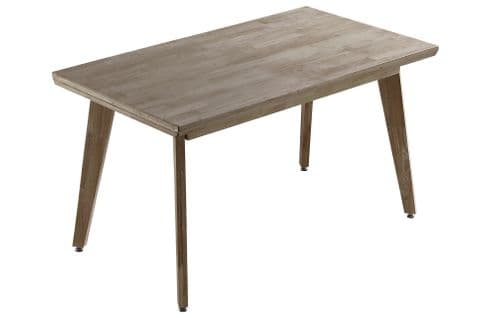 Table À Manger Rectangulaire Fixe En Bois De Chêne Miel - L. 150 X P. 90 X H. 76 Cm