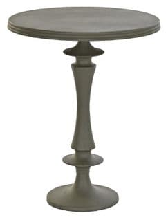 Table D'appoint Ronde En Aluminium Coloris Vert Mousse - Diamètre 40 X Hauteur 50 Cm