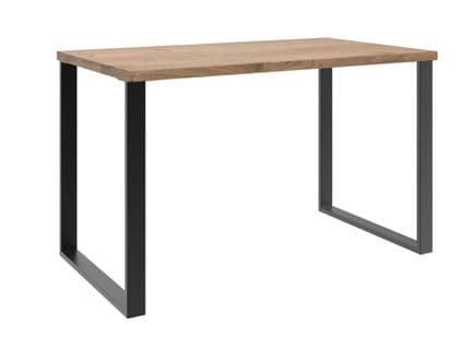 Meuble De Bureau Coloris Imitation Chêne Poutre  - Longueur 120 X Hauteur 75 X Profondeur 70 Cm