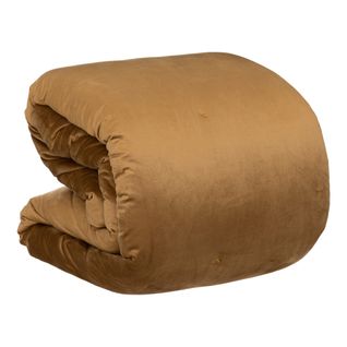 Dessus De Lit En Polyester Coloris Doré - Longueur 260 X Profondeur 240 X Hauteur 4 Cm