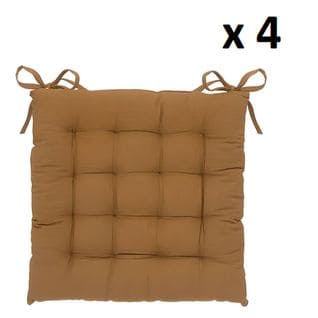 Lot De 4 Coussin De Chaise, Galette De Siège, Coussin D'assise Intérieur/extérieur En Coton