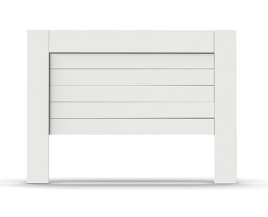 Tête De Lit Coloris Blanc - Longueur 164 X Profondeur 2,2 X Hauteur 120  Cm