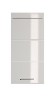 Armoire Murale, Meuble Haut De Salle De Bain Coloris Blanc Mat Et Blanc Brillant - 37x23x77 Cm