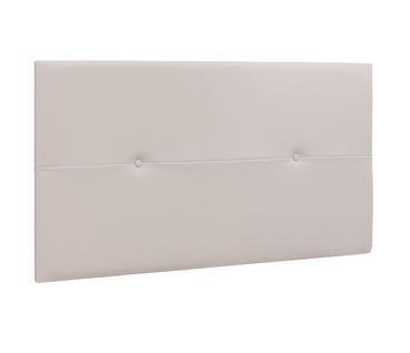 Tête De Lit En Simili-cuir Coloris Blanc - Longueur 110 X Profondeur 4 X Hauteur 55 Cm