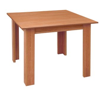 Table à Manger, Table De Repas En Bois Coloris Cerisier - Longueur 90 X Profondeur 133 Cm