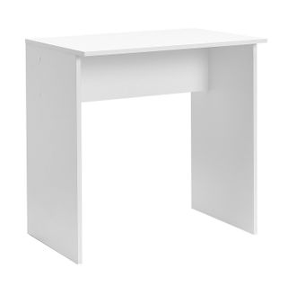 Meuble Du Bureau, Table De Bureau En Bois Coloris Blanc - Longueur 72 X Profondeur 52 Cm