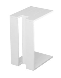 Table D'appoint, Table De Salon Coloris Blanc - Longueur 40 X Profondeur 30 X Hauteur 57cm