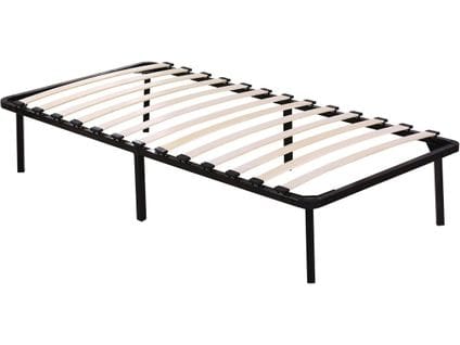 Sommier Cadre A Lattes + Pieds 80x200 X 29 Cm En  Metal - Julie