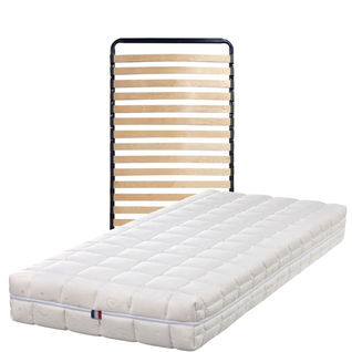 Ensemble De 2 Matelas Mousse Pink 90x200 X 20,5 Cm Souple + 2 Sommiers