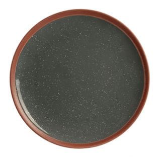 Assiette Plate Little Market - Diam. 20,5 Cm - Gris