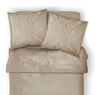 Housse De Couette Mastic - 100% Coton 57 Fils - 220 X 240 Cm - Taupe