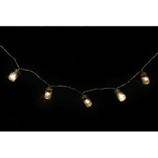 Guirlande Lumineuse Bocaux - 10 LED - L. 140 Cm - Noir