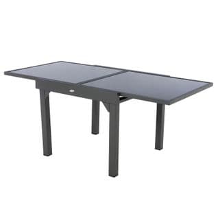 Table De Jardin Extensible Piazza - 8 Personnes - Gris Graphite