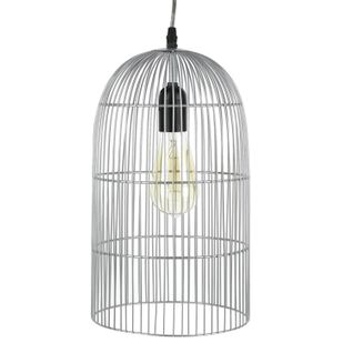 Suspension Luminaire En Métal Filaire - Diam. 20cm - Argent