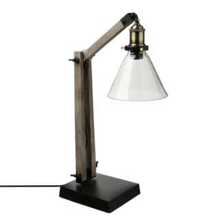 Lampe à Poser Rétro Alak - H. 59 Cm - Noir