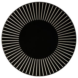 Lot 2x Assiette Plate Sun - Diam. 27 Cm - Noir