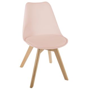 Lot De 4 Chaises Design Scandinave Baya - Rose Poudré