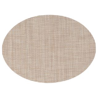 Lot De 2 Sets De Table Oval Effet Tissé - 45 X 35 Cm - Marron/beige