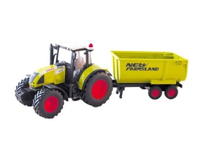 Tracteur 1:32 Métal Claas Arion 540 Avec Engin Agricole