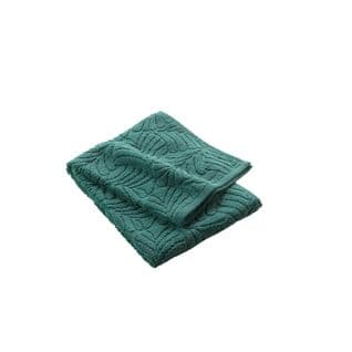 Serviette De Toilette Ocala - Eponge Ciselée Unie 450 G/m² - 50 X 90 Cm - Emeraude