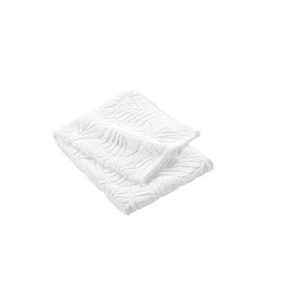 Serviette De Toilette Ocala - Eponge Ciselée Unie 450 G/m² - 50 X 90 Cm - Blanc